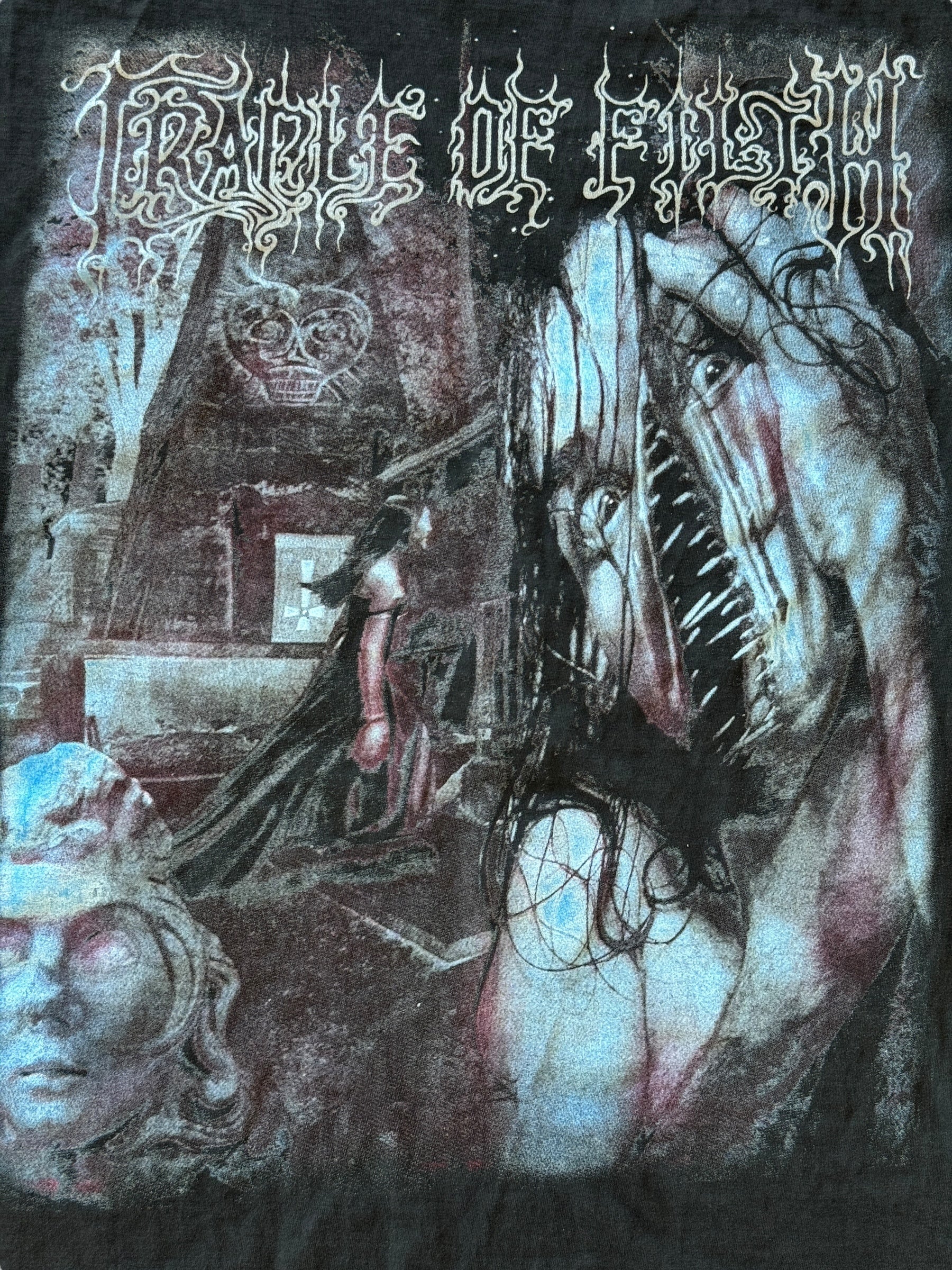 CRADLE OF FILTH TOTAL FUCKING DARKNESS TFD VINTAGE T-SHIRT